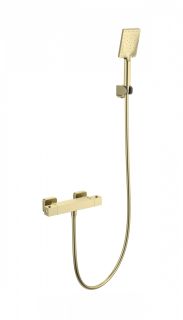 Смеситель для душа Wonzon & Woghand WW-B2026-A-BG с термостатом брашированное золото